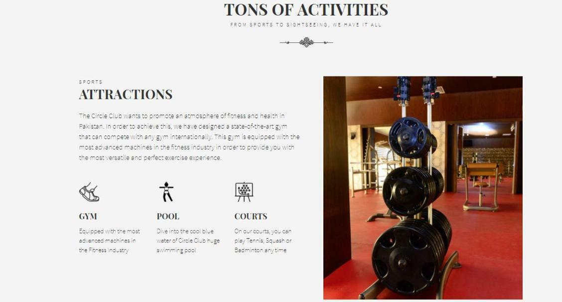 Circle Club Faisalabad酒店 外观 照片